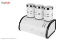 سرویس آشپزخانه 4 پارچه شفق مدل Bread Canister