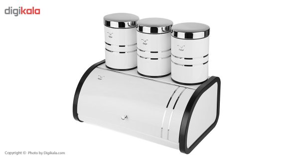 سرویس آشپزخانه 4 پارچه شفق مدل Bread Canister