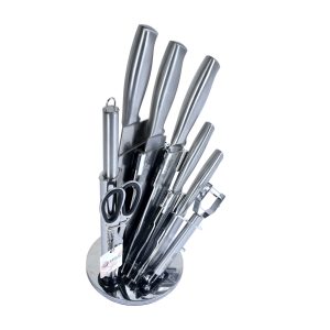 سرویس چاقو آشپزخانه 9 پارچه ام جی اس مدل KS-9012