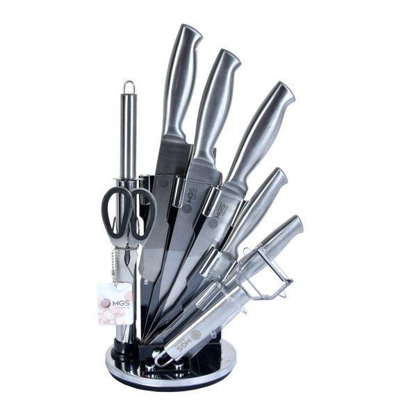 سرویس چاقو آشپزخانه 9 پارچه ام جی اس مدل KS-9012